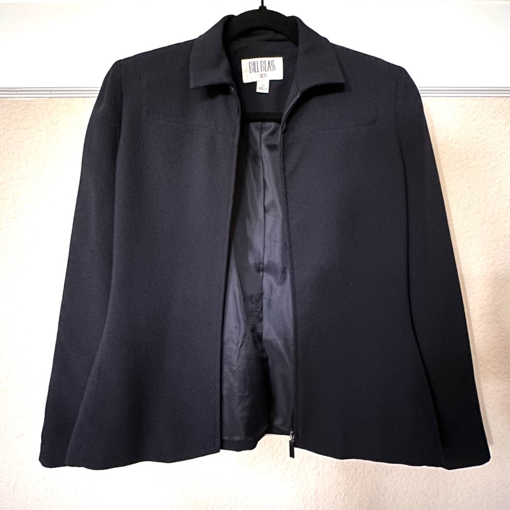 Bill Blass Suits Jacket Navy EUC